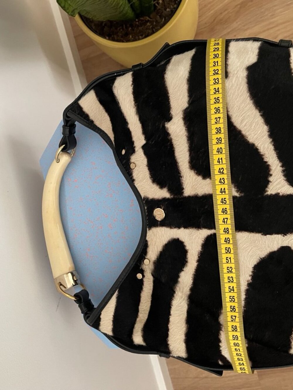 Rare Vintage YSL Mombasa Bag in Zebra Print Pony Hair - Picture 13 of 16